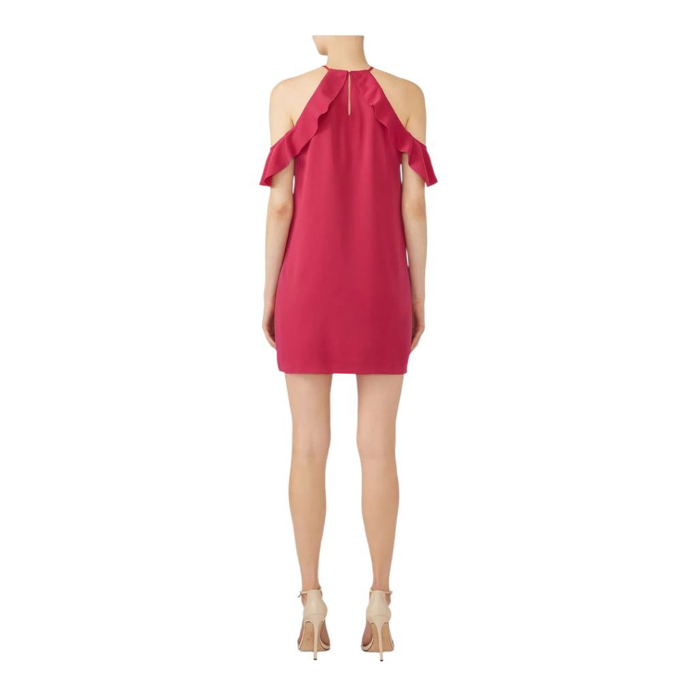 Cooper & Ella Raspberry Saga Off Shoulder Ruffle Dress - Picture 2 of 9
